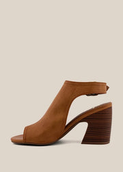Ghita Camel Heeled Sandal by Shu Shop