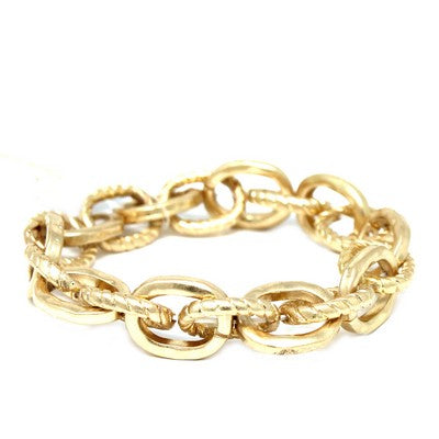 Meghan Browne Grace Gold Chain Stretch Bracelet