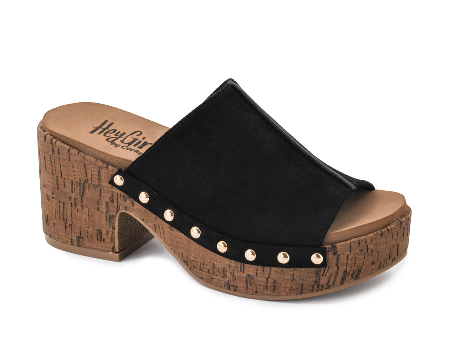 Hey Girl by Corkys Gaslight Chunky Heeled Platform Clog Shoes