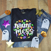 Haunt Mess Halloween Graphic Tee