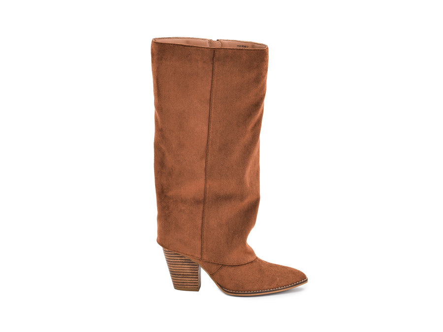 Hey Girl By Corkys HIGH ROAD Cuffed Suede Tall Boot