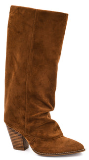 Hey Girl By Corkys HIGH ROAD Cuffed Suede Tall Boot