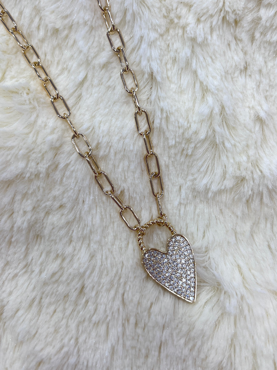 True Love Crystal & Gold Necklace