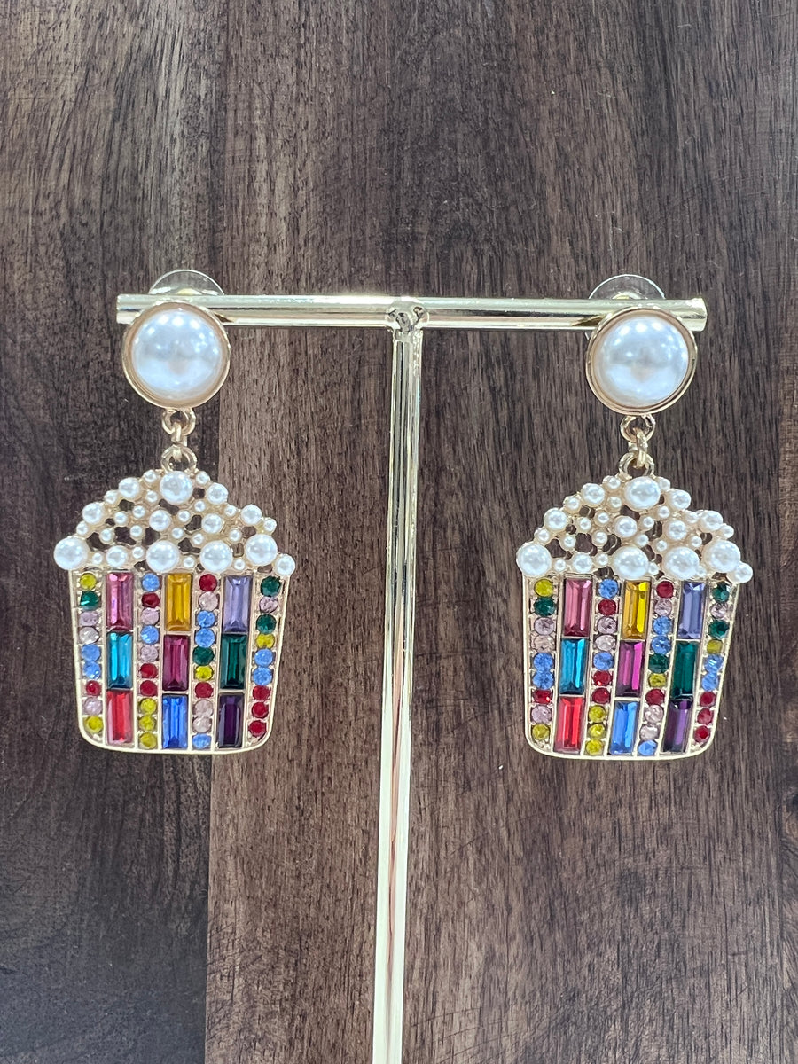 Cupcake Bling Earrings