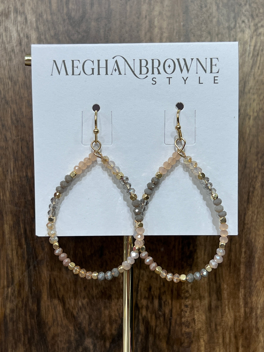 Meghan Browne Rocco Natural Multi Beaded Earrings