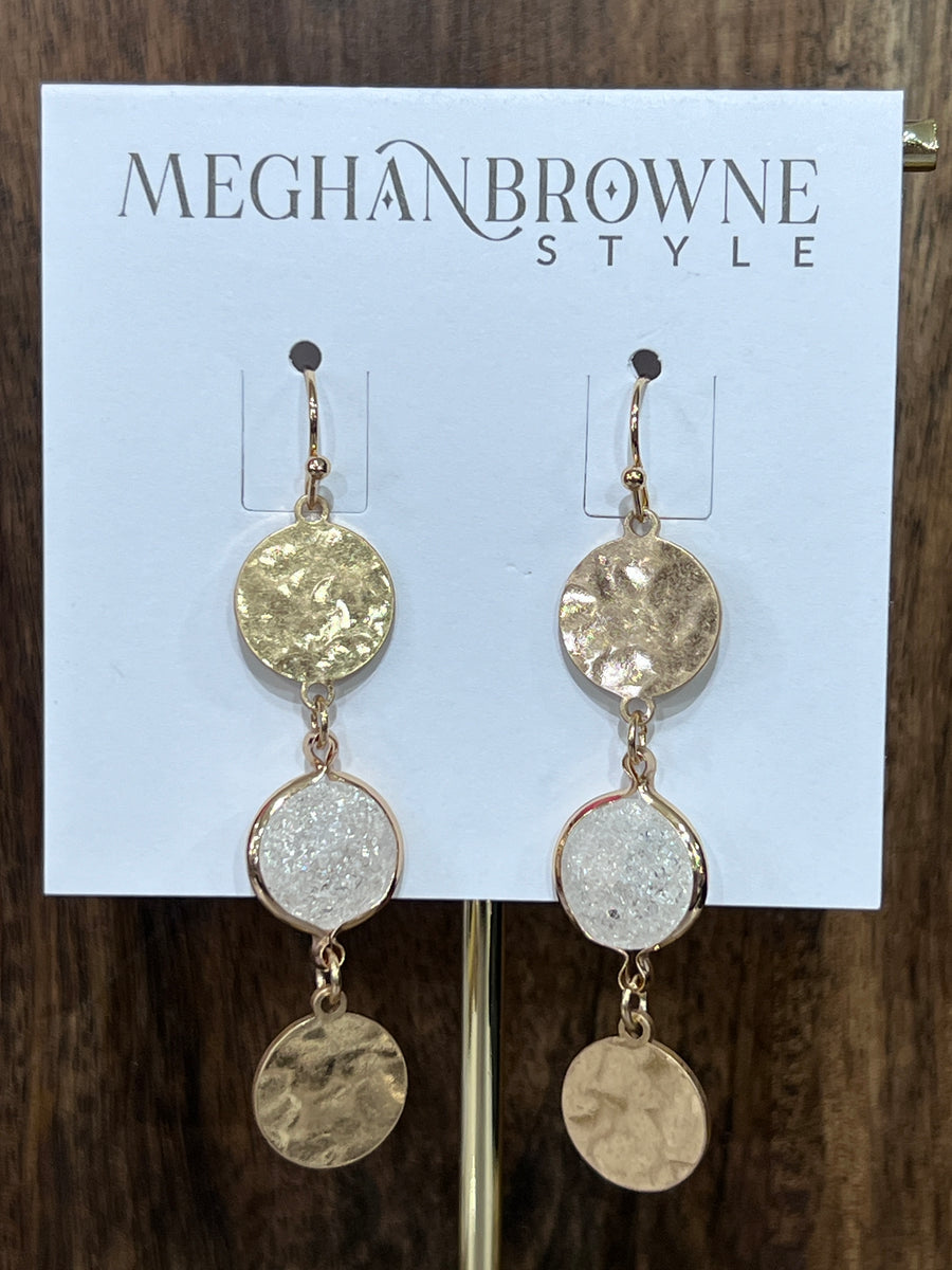 Meghan Browne Nelly Clear Earrings