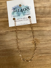 Chain-Link Water-Resistant Gold Anklet