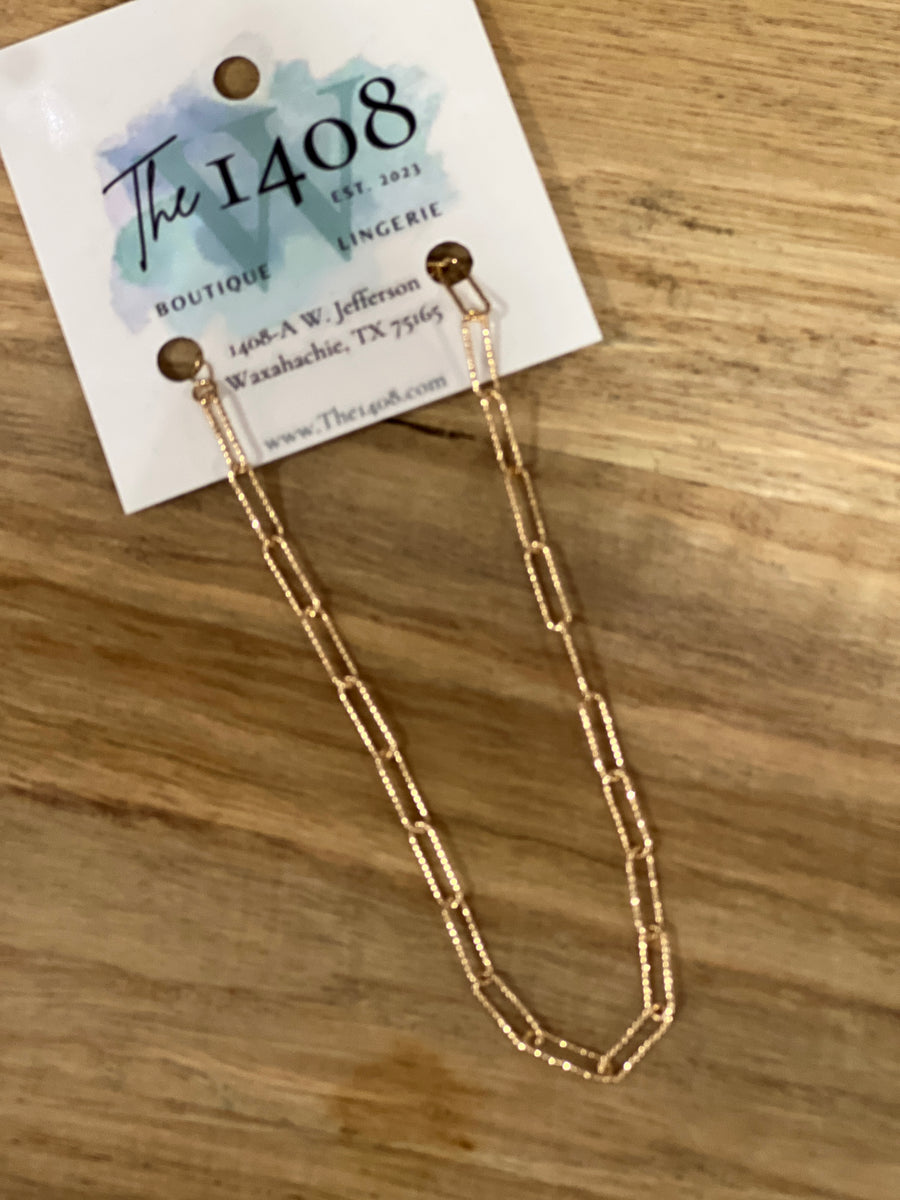 Chain-Link Water-Resistant Gold Anklet