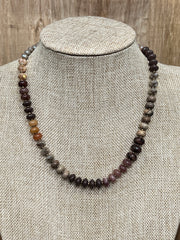 Multi Semi-Precious Stones Beaded Necklace