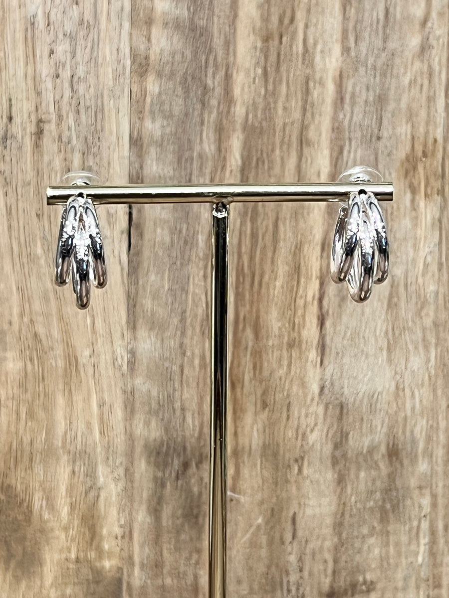 Triple Circle Hoop Earrings