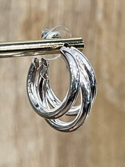 Triple Circle Hoop Earrings