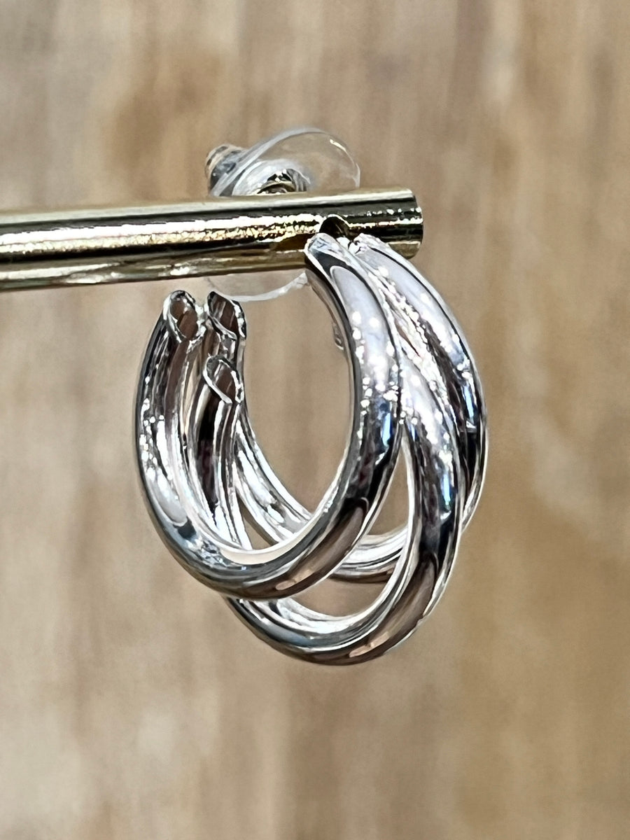Triple Circle Hoop Earrings