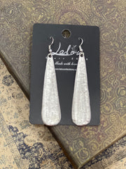Hammered Silver Earrings by LaLou Collections