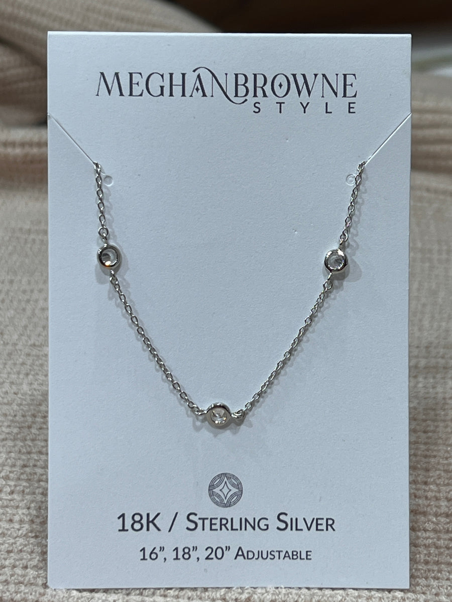 Meghan Browne Bloom Silver 18K Necklace