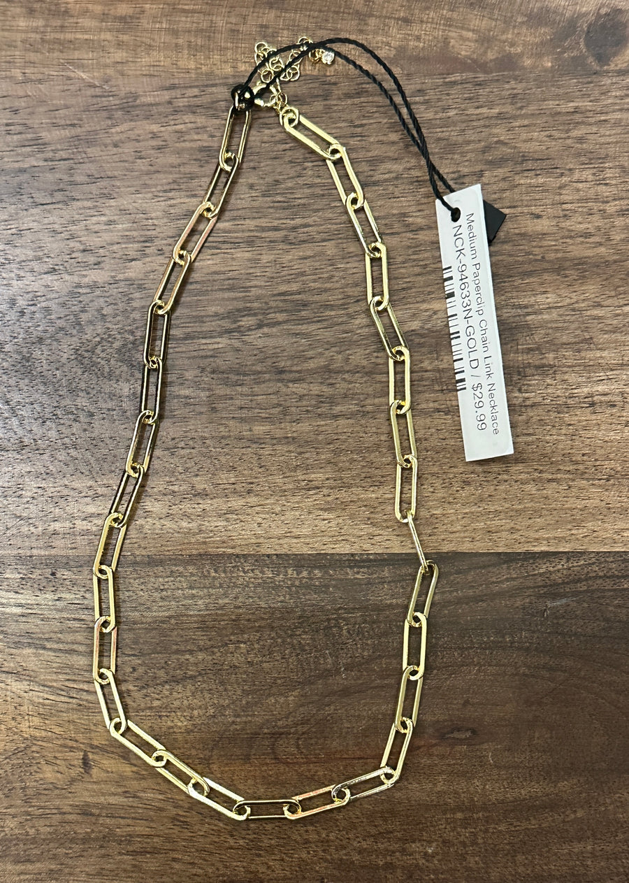 Medium Paperclip Chain Link Necklace