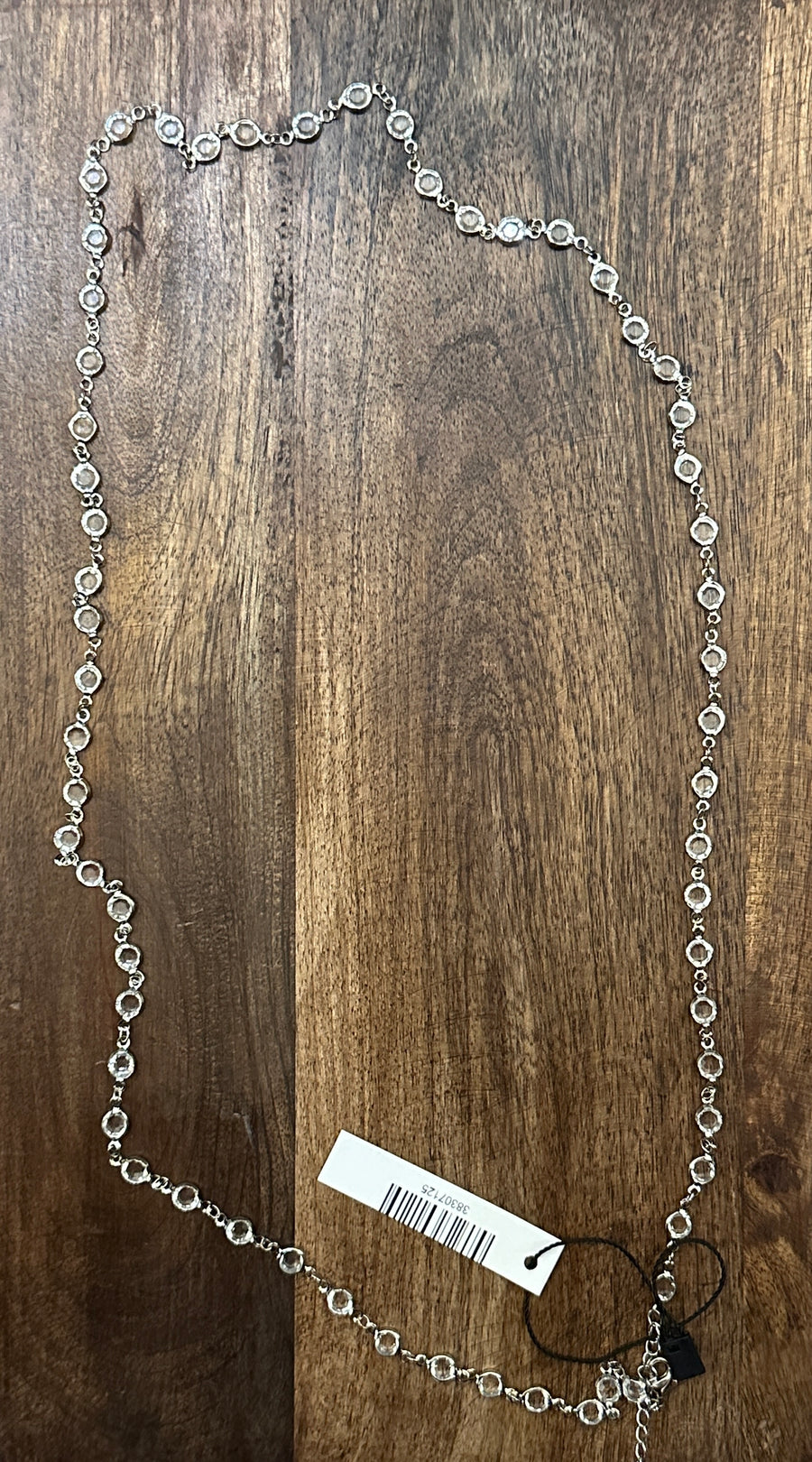 Adalyn Long Crystal Accent Chain Necklace