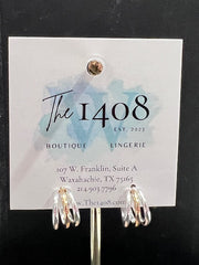 Mini Triple Circle Hoop Earrings