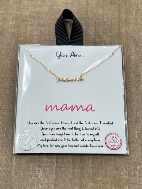 Mother's Day Gold Dipped Gift Necklaces