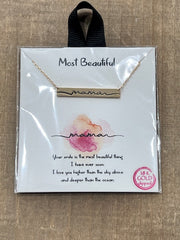Mother's Day Gold Dipped Gift Necklaces