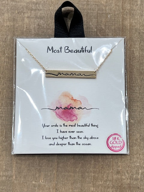 Mother's Day Gold Dipped Gift Necklaces
