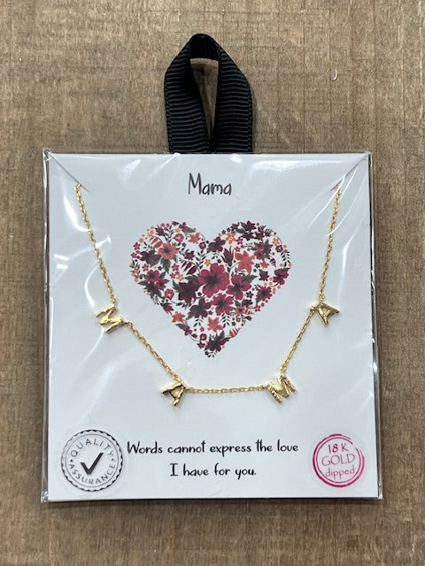 Mother's Day Gold Dipped Gift Necklaces