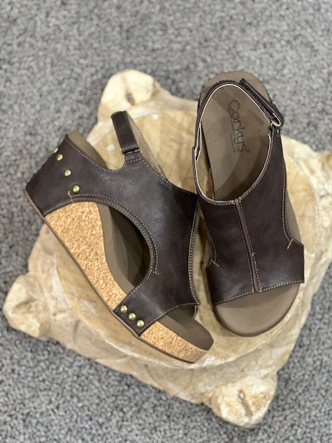 Corkys Carley Wedge Sandal Shoes