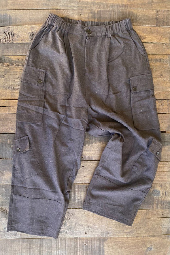 Jaded Gypsy "The Gatherer" Baggy Cropped Linen Pants