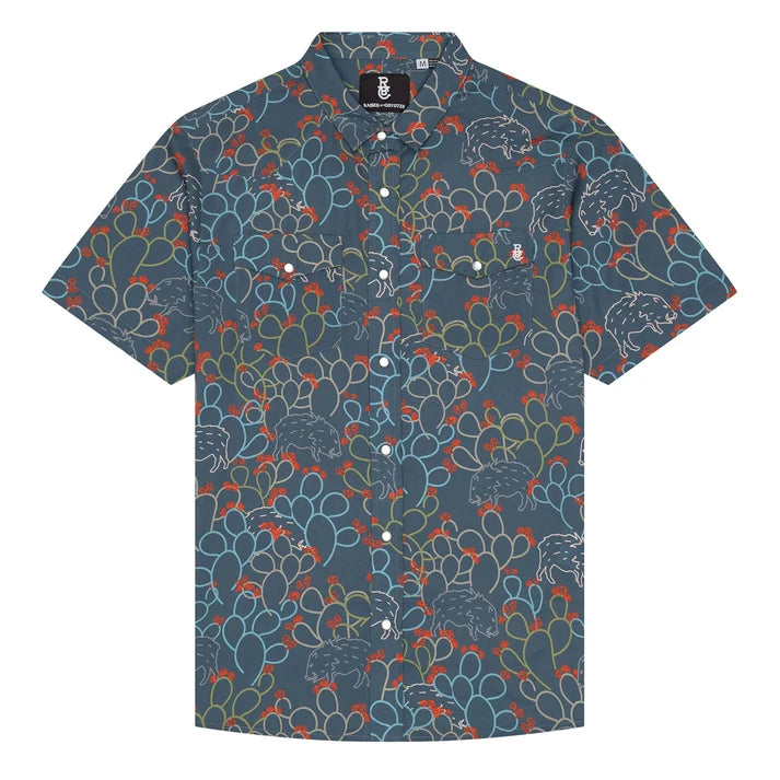 Javelina Paradise Pearl Snap Short Sleeve Shirt by RBC