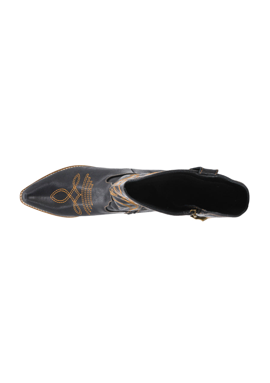 Hey Girl by Corkys Just in Case Black Tall Western Style Boot