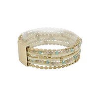 Meghan Browne Lenny Gold Light Multi Magnetic Wrap Bracelet