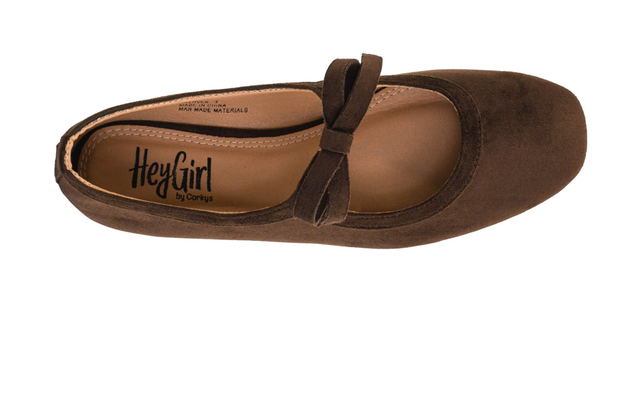 Hey Girl by Corkys LAYOVER Mary Jane Bow Ballet Flat Shoes