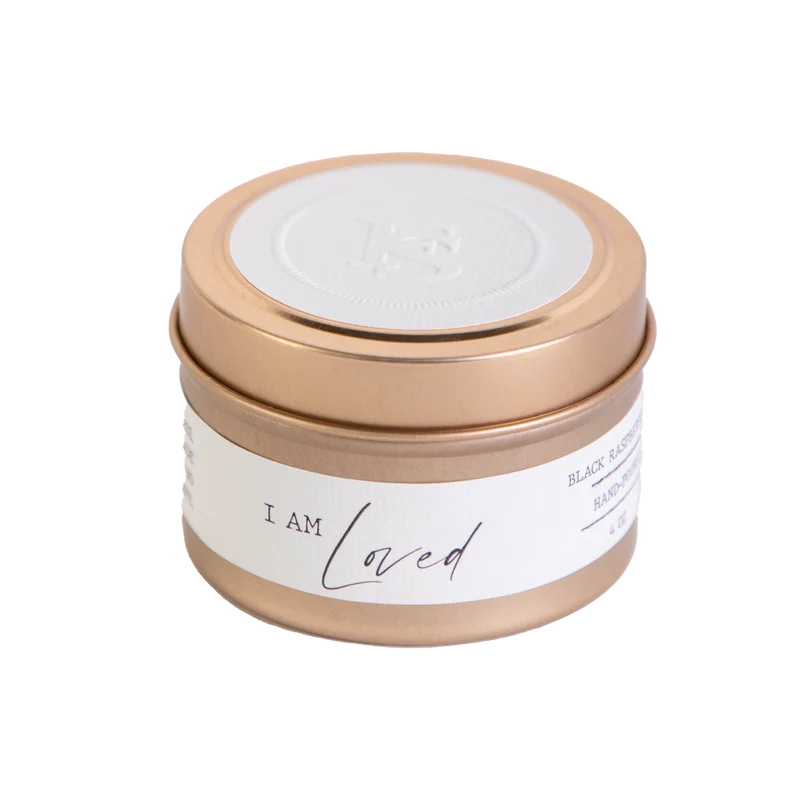 I AM Loved Travel Tin Candle