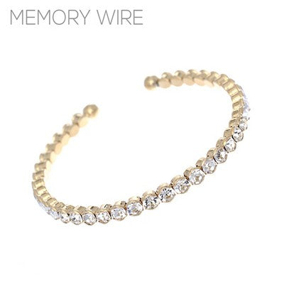 Meghan Browne May Gold Flexi Tennis Cuff Bracelet