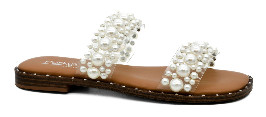 Hey Girl by Corkys Mamma Mia Pearls Sandal