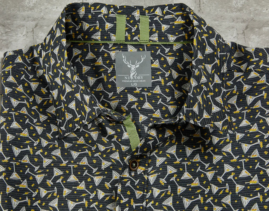 Tommy Men's "Happy Hour" Collared Button Front