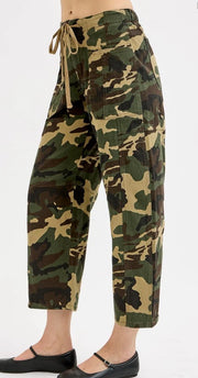 GI Jane High Rise Ankle Barrel Camo Pants