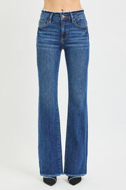 Destruction Mid Rise Bootcut Denim Jeans