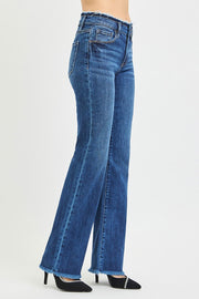 Destruction Mid Rise Bootcut Denim Jeans