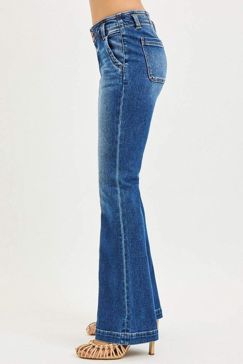 Double Down High Rise Flare Jeans