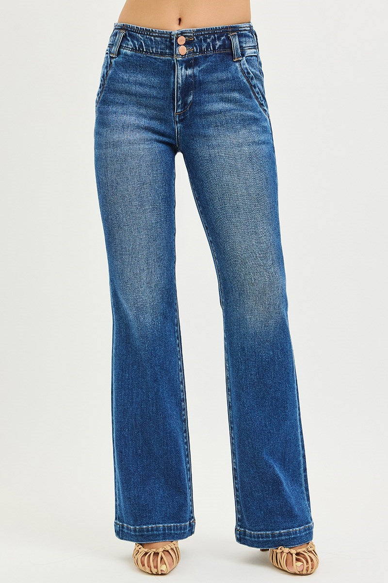 Double Down High Rise Flare Jeans