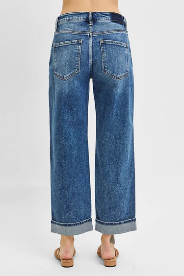 Blue Jean Baby High Rise Ankle Cuffed Boyfriend Jeans