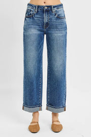Blue Jean Baby High Rise Ankle Cuffed Boyfriend Jeans