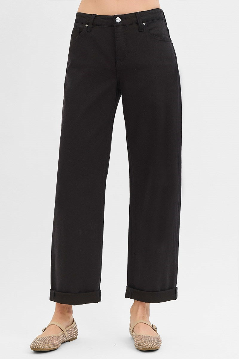 Thieves TC Mid Rise Ankle Barrel Relaxed Baggy Pants
