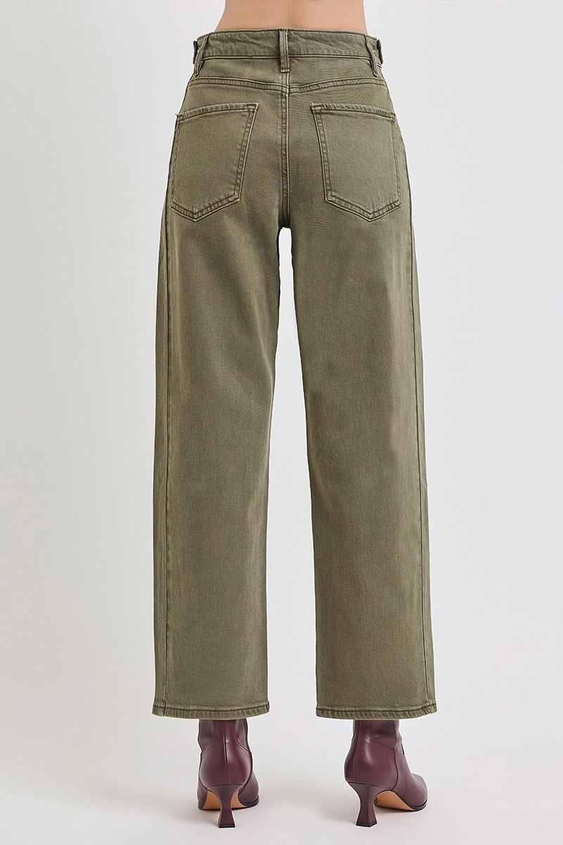 Saguaro High Rise Crop Barrel Jean