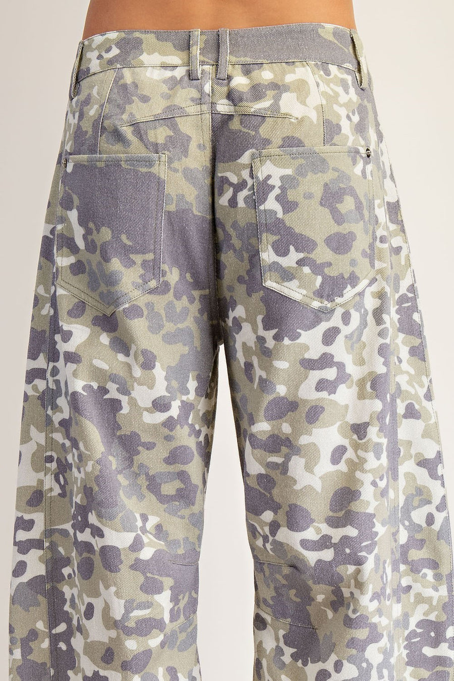 Commander High Rise Soft Washed Barrel Camo Pants
