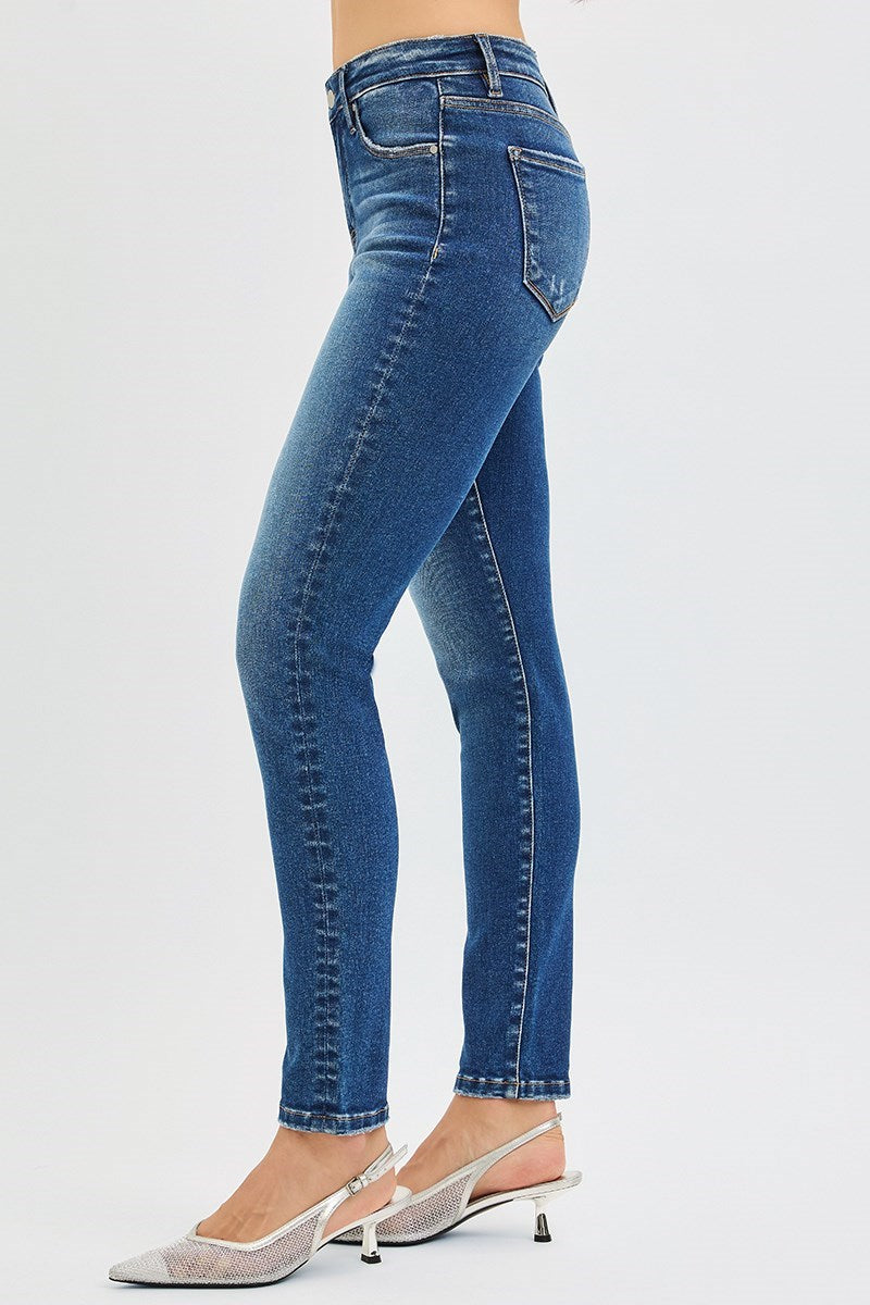 Throttle Tummy Control Mid Rise Ankle Skinny Jeans