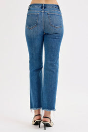 Catwalk TC High Rise Straight Fit Ankle Crop Jeans