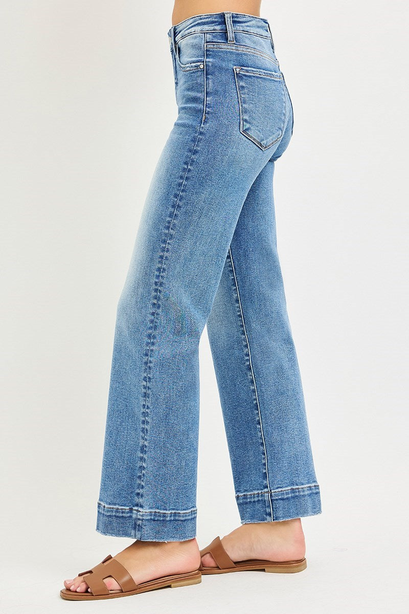 Lawman Tummy Control High Rise Trouser Straight Leg Jeans