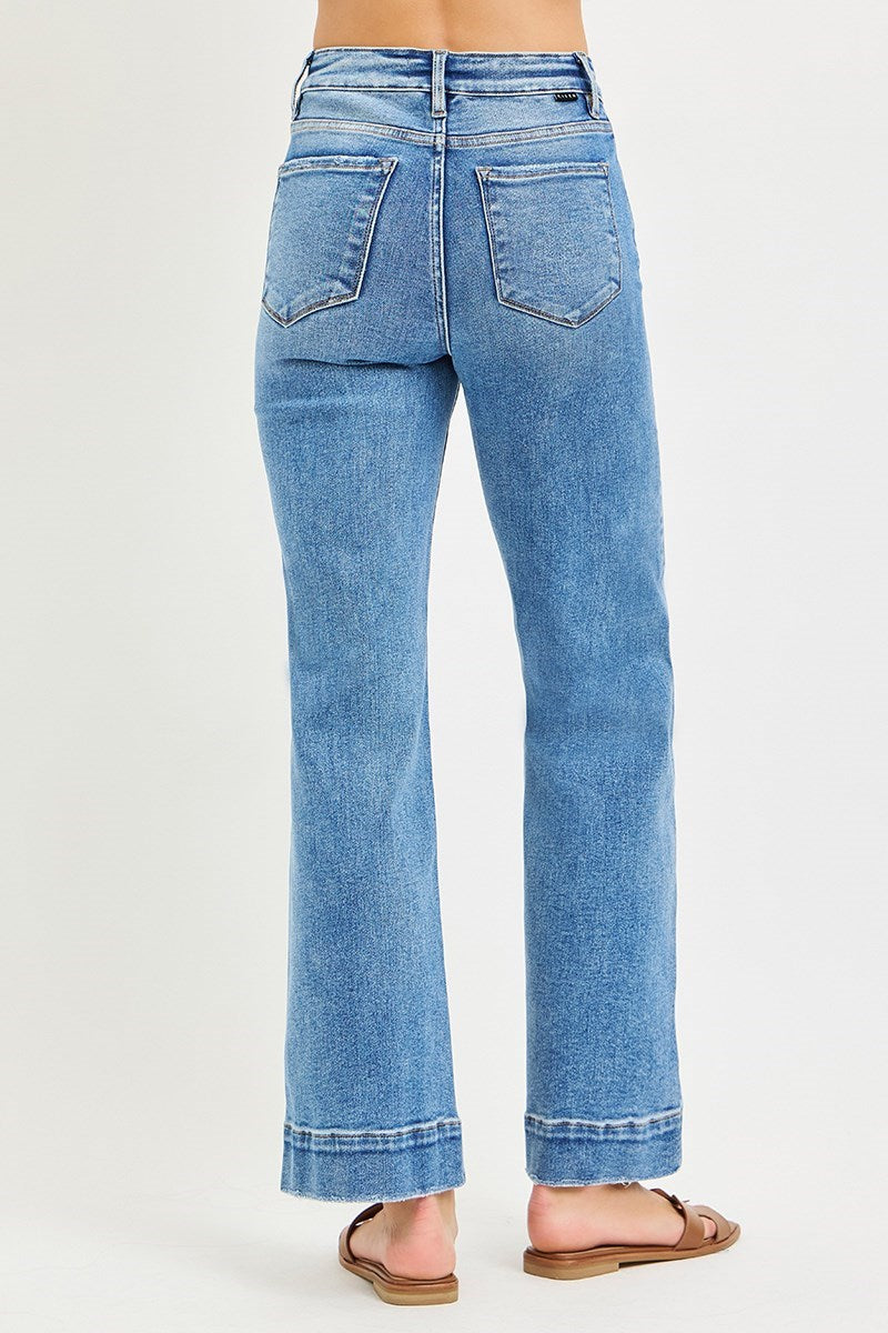 Lawman Tummy Control High Rise Trouser Straight Leg Jeans
