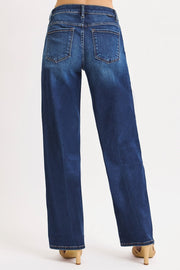 Cattleman Mid Rise Baggy Wide Jeans